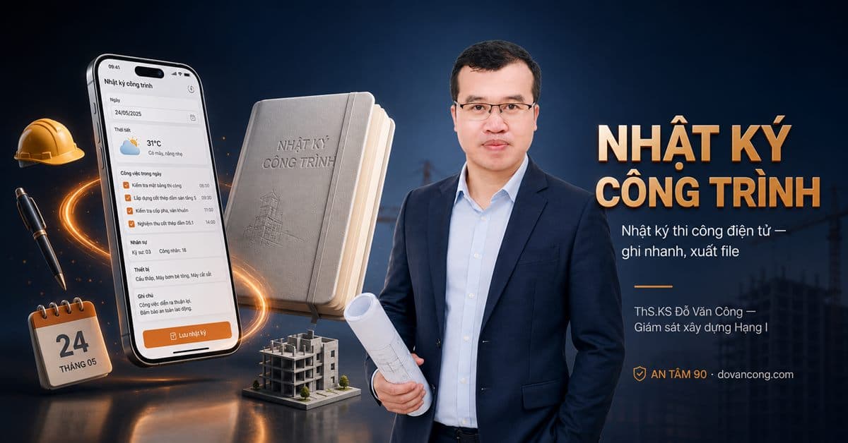 NHẬT KÝ CÔNG TRÌNH — Nhật ký thi công điện tử