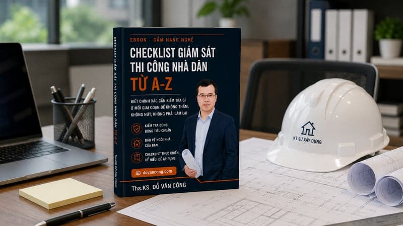 Checklist Giám Sát Thi Công Nhà Dân Từ A-Z — Hoàn Toàn Miễn Phí