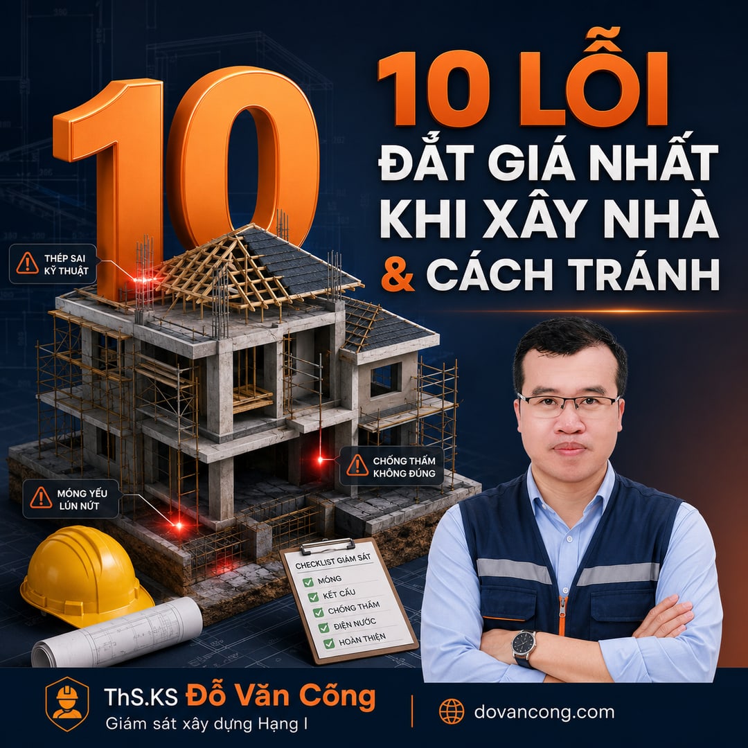 Ebook 10 lỗi đắt giá nhất khi xây nhà & cách tránh