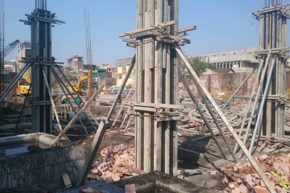 Cốt thép cột & cốp pha