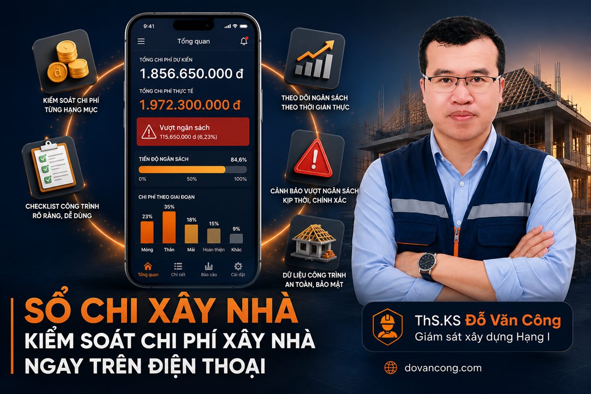 Kiểm soát chi phí xây nhà